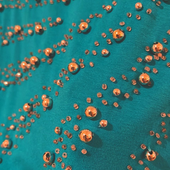 Stretch shirt with silver balls on it.  Size 2 -  Great stretch. - Picture 3 of 7